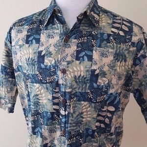 Hilo Hattie Cotton Lawn Hawaiian Shirt Medium